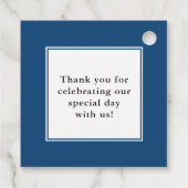 クラシック厚縁どネイビー結婚ズ フェイバータグ (裏面)