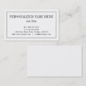 クラシック古いビジファッションドネスカード 名刺 (正面/裏面)