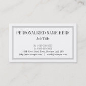 クラシック古いビジファッションドネスカード 名刺 (正面)