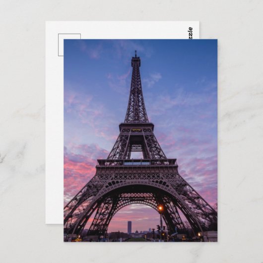 クラシック可愛いエッフェルタワーパリフランス写真 ポストカード (正面/裏面)