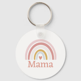 クラシック可愛い名前をカスタムするピンクレインボー キーホルダー