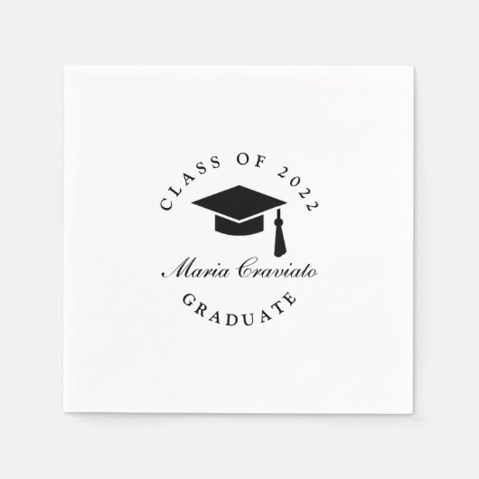 クラシック台本卒業ナプキン スタンダードカクテルナプキン (正面)