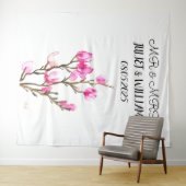 クラシック台本Mr&MrsのBackdropバ結婚ナー タペストリー (インサイチュ(横))