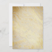 クラシック名カスタマイズ白大理石ベイビーシャワー 招待状 (裏面)