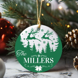 クラシック名クリスマス記念カスタム品 セラミックオーナメント