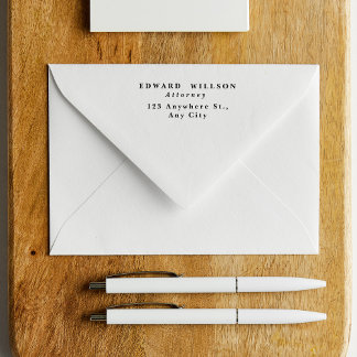 クラシック名企業の、役職および所在地 セルフインキングスタンプ