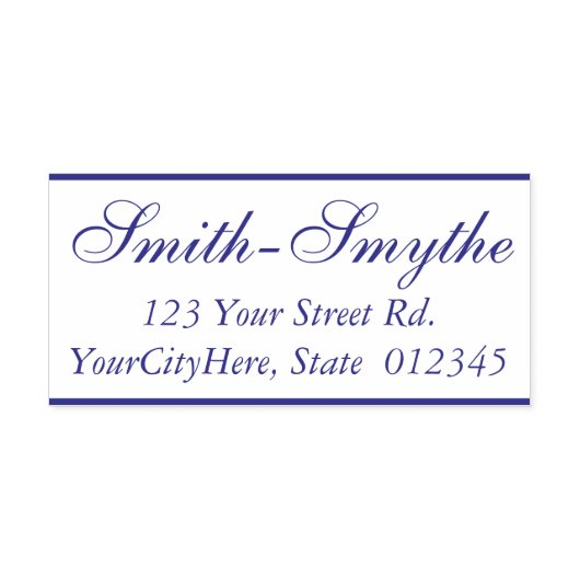 クラシック名伝統的+住所 セルフインキングスタンプ (デザイン)