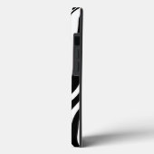 クラシック名前をカスタムするゼブラアニマルプリントパターン Case-Mate iPhoneケース (裏面 / 左)