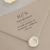 クラシック名結婚名とイニシャル差出人住所 セルフインキングスタンプ