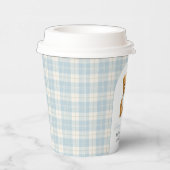 クラシック名門私立校風のテディベア 紙コップ (右)