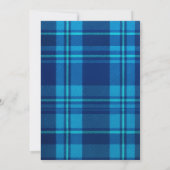 クラシック名門私立校風のブループライドテディベアベイビーシャワー 招待状 (裏面)