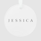 クラシック名（または単語） オーナメント (裏面)