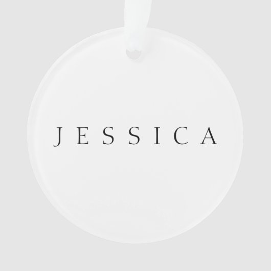 クラシック名（または単語） オーナメント (正面)