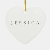 クラシック名(または単語) セラミックオーナメント (正面)