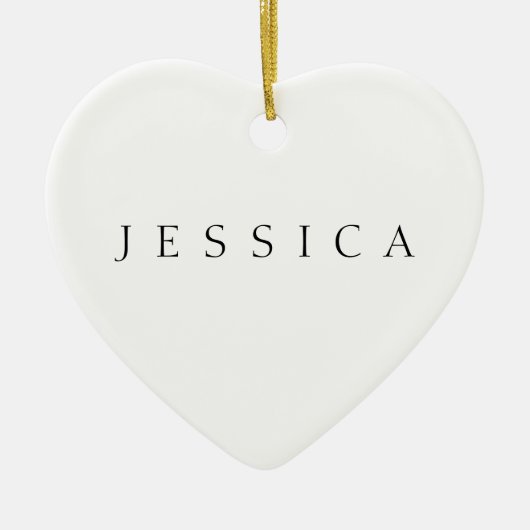 クラシック名(または単語) セラミックオーナメント (正面)