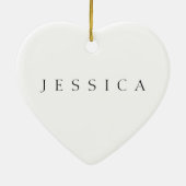 クラシック名(または単語) セラミックオーナメント (裏面)