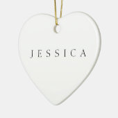 クラシック名(または単語) セラミックオーナメント (左)