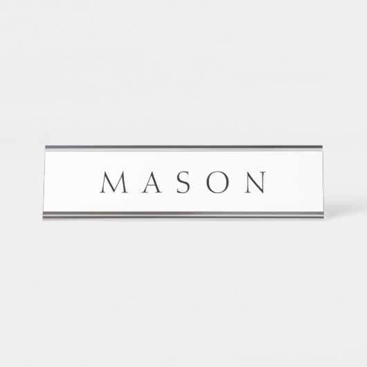 クラシック名（または単語） デスクネームプレート (正面)