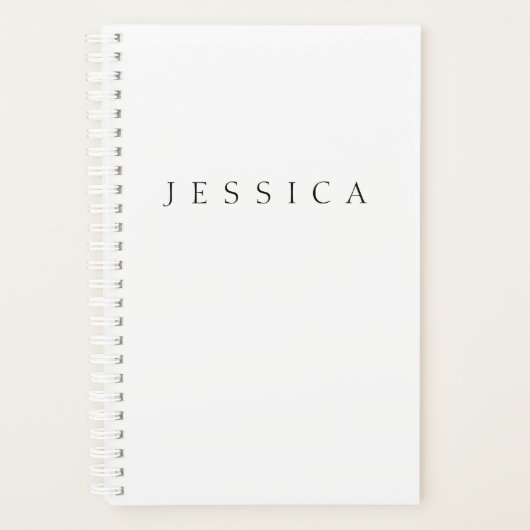 クラシック名（または単語） プランナー手帳 (正面)