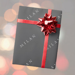 クラシック名（または単語） ラッピングペーパー