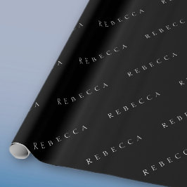 クラシック名（または単語） ラッピングペーパー