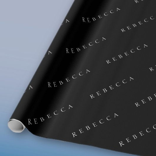 クラシック名（または単語） ラッピングペーパー