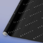 クラシック名（または単語） ラッピングペーパー