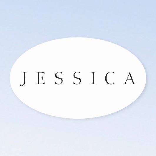 クラシック名（または単語） 楕円形シール