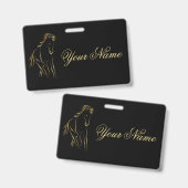 クラシック名 バッジ (正面&裏面)