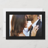 クラシック名 |黒と白の枠結婚付 セーブザデート (裏面)