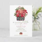 クラシック品揃えプレゼントクリスマスブライダルシャワー 招待状 (スタンド正面)