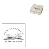 クラシック図書図書エレガント名前をカスタムする ラバースタンプ (押印)