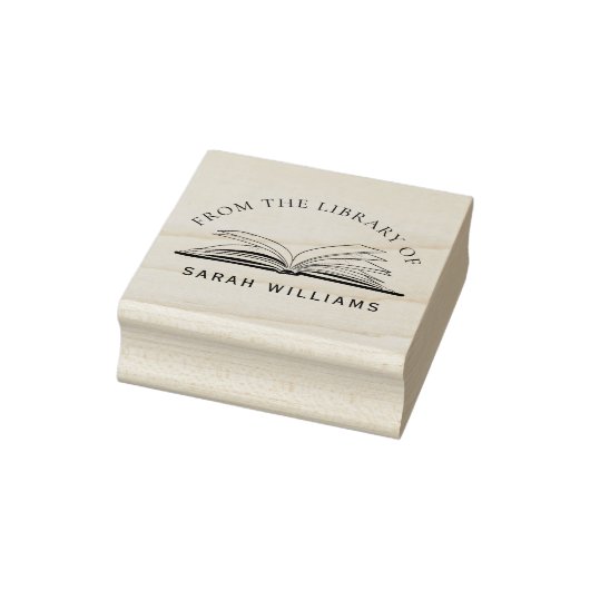 クラシック図書図書エレガント名前をカスタムする ラバースタンプ (スタンプ)