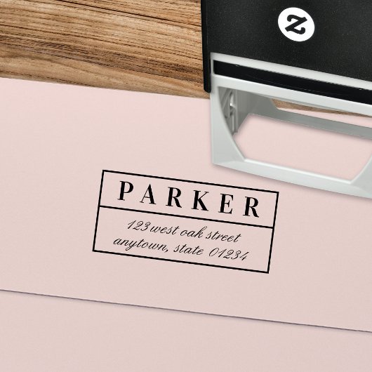 クラシック型エレガント差出人住所 セルフインキングスタンプ