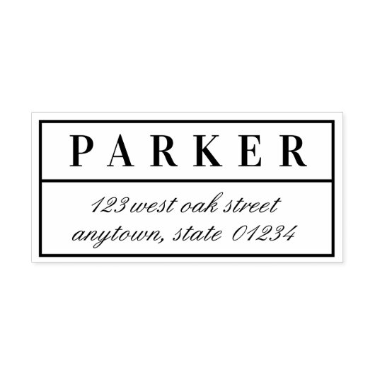 クラシック型エレガント差出人住所 セルフインキングスタンプ (デザイン)