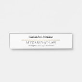 クラシック型フェイク金ゴールド回線法弁護士名 サインプレート (正面)