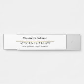 クラシック型フェイク金ゴールド回線法弁護士名 サインプレート (正面)