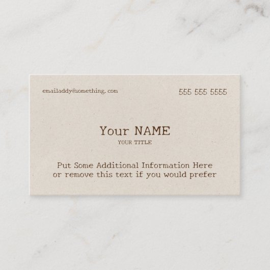 クラシック型骨名刺 名刺 (正面)