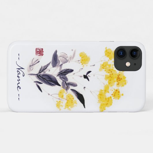 クラシック墨絵を描花 Case-Mate iPhoneケース (裏面(横))
