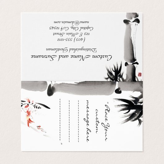 クラシック墨絵 名刺 (外部フラット)