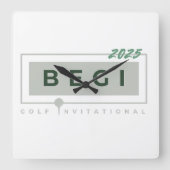 クラシック壁時計 スクエア壁時計 (正面)