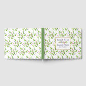 クラシック夏期花結婚の花 ゲストブック (全面)