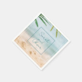 クラシック夏結婚の スタンダードカクテルナプキン (角)