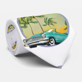 クラシック夕暮れ時の車 ネクタイ (ロール)