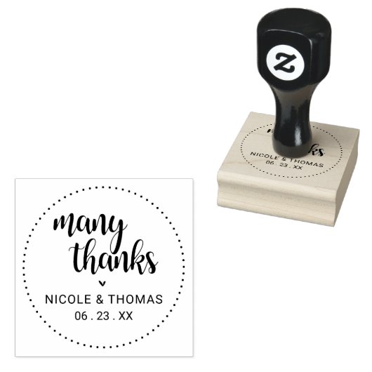 クラシック多感謝してい結婚式の引き出物 ラバースタンプ (押印)