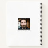 クラシック多重カスタム正方形フォトコラージュ ノートブック (裏面)