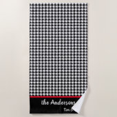 クラシック大パタ千鳥格子のーンプールビーチタオル ビーチタオル (正面)