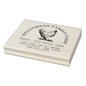 クラシック大型ヘンドエッグカートン差出人住所電話 ラバースタンプ (スタンプ)