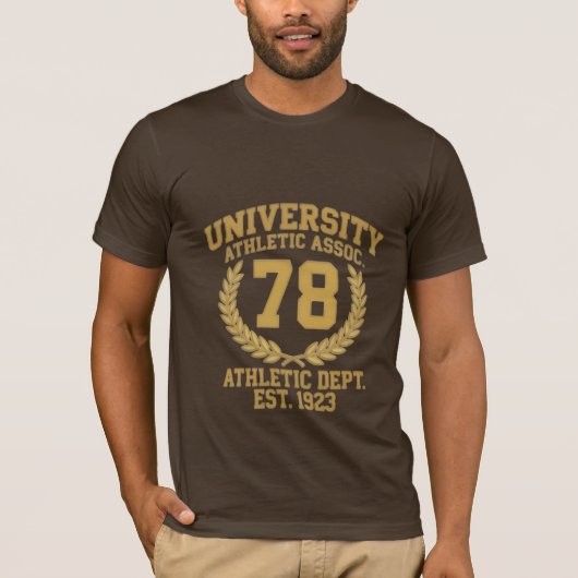 クラシック大学体育会78カレッジ Tシャツ (正面)