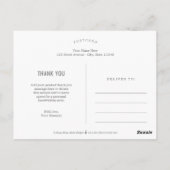 クラシック大学卒業ありがとうはがき ポストカード (裏面)